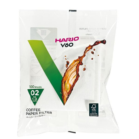 Filtry do Kawy Papierowe V60-02 do Dripa Hario